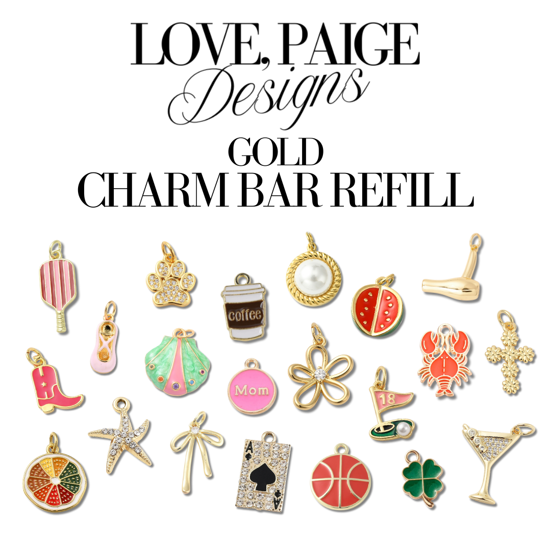 Gold Charm Bar Charm Refill Bundle