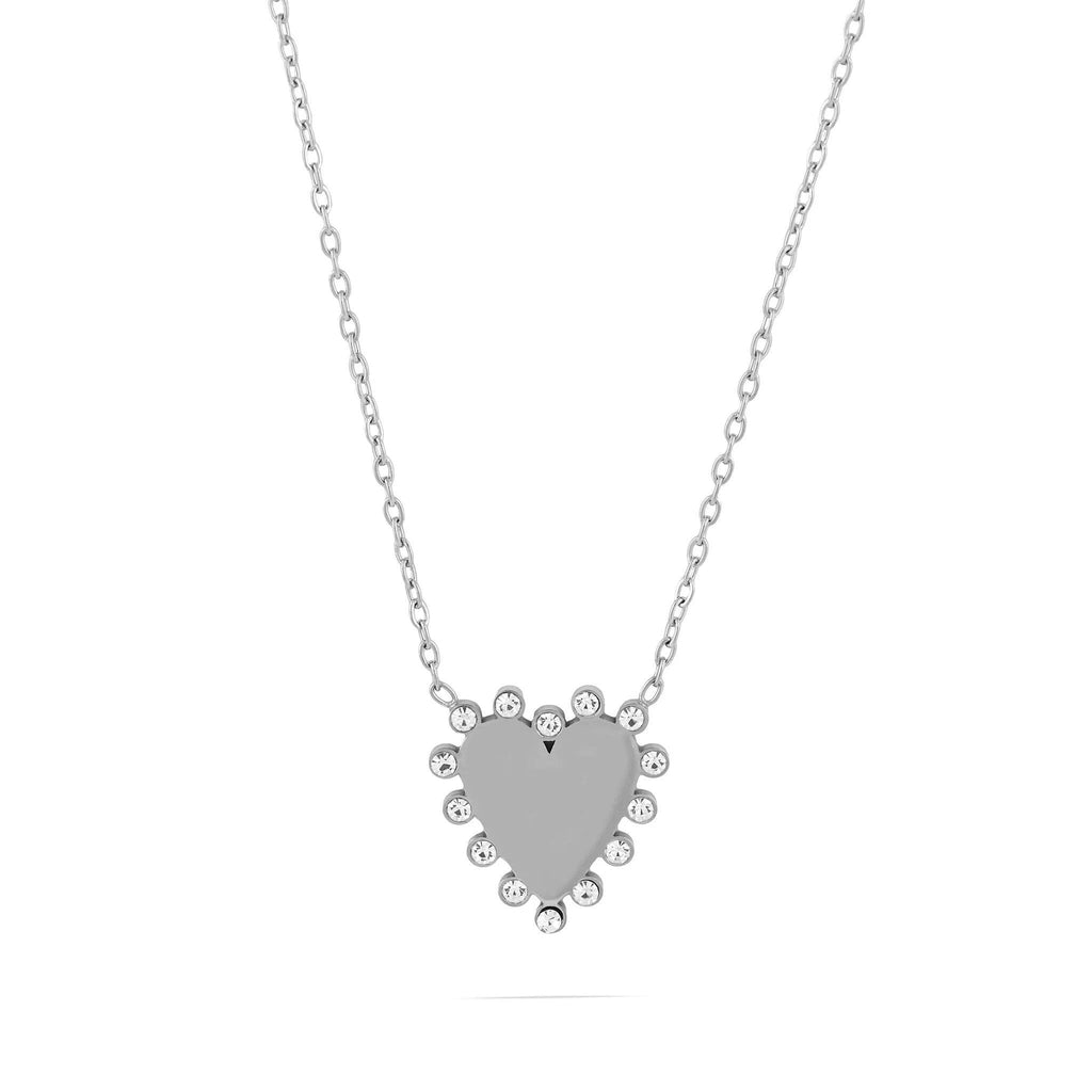18K Gold PVD Stainless Steel Heart Pendant Necklace