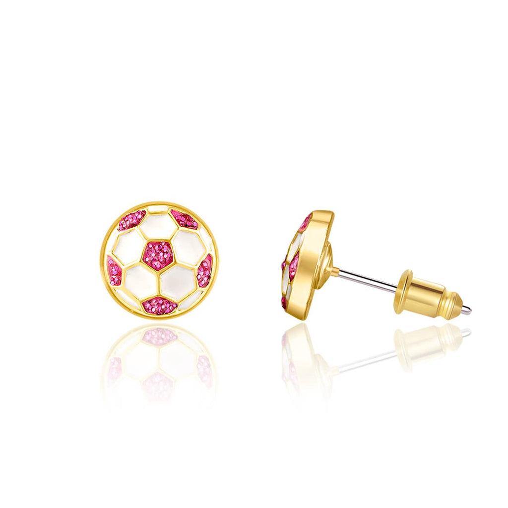 Soccer Ball | Cutie Stud Earrings for Kids
