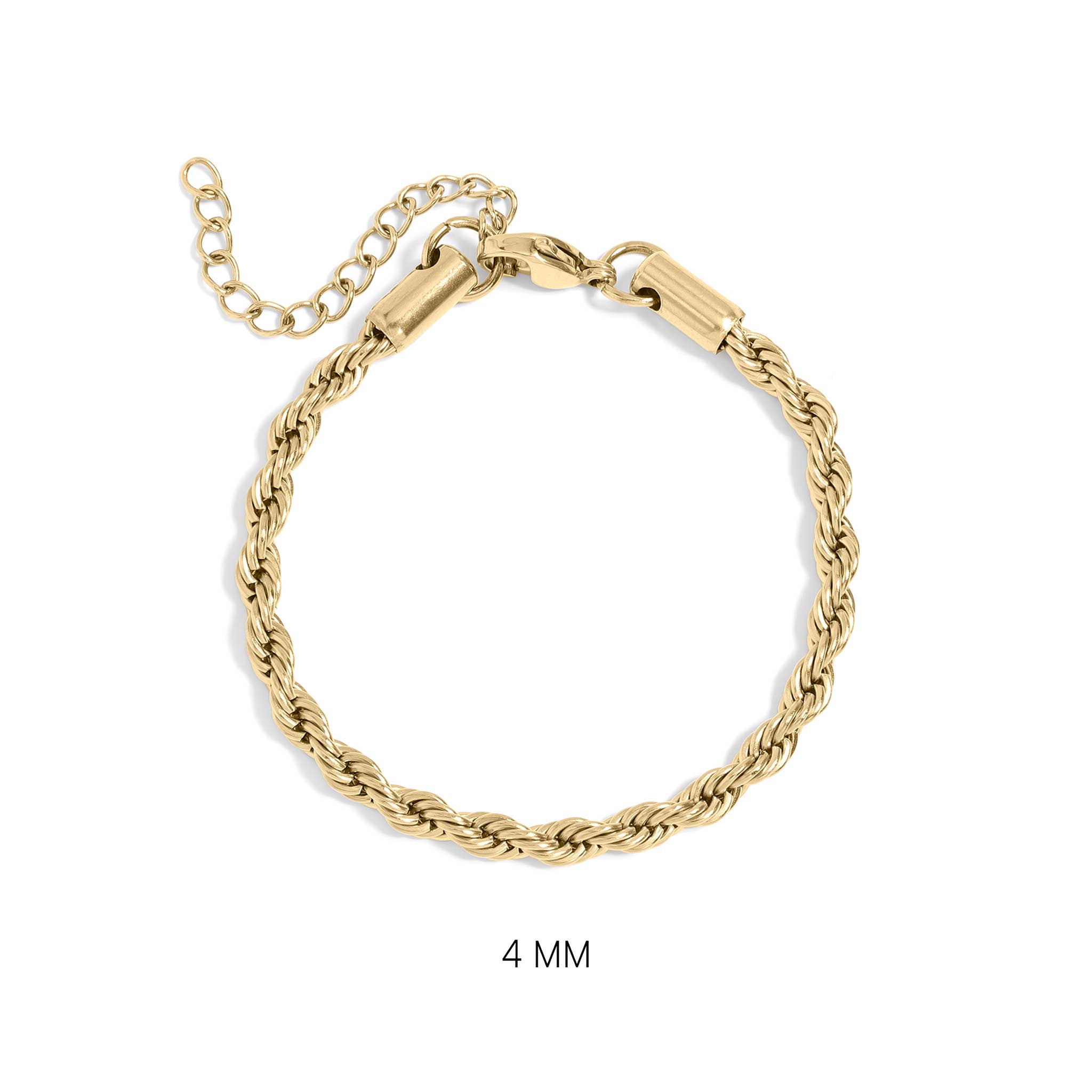 Rope Chain Bracelet / Anklet - Gold, Silver, Black