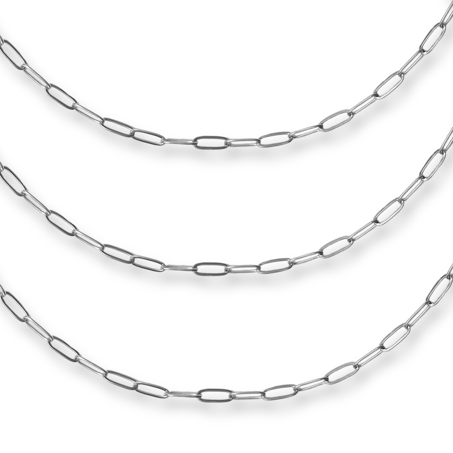 Paperclip Silver Chain Bracelet