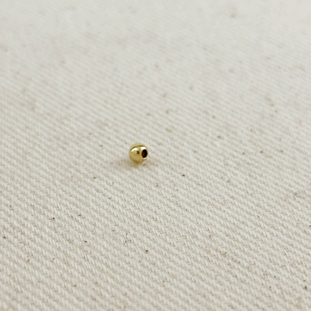 14k Gold Filled 3.0mm Seamless Bead For Jewelry Making.