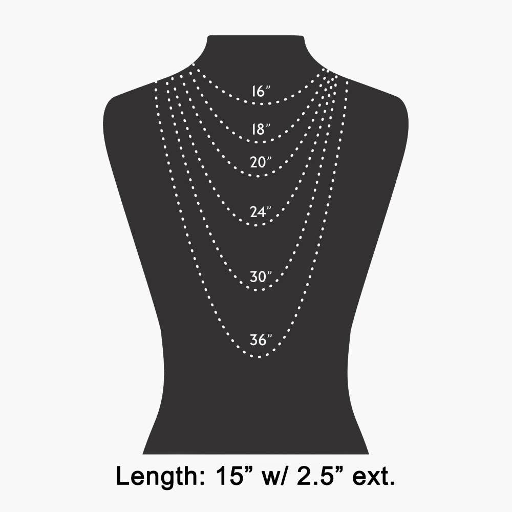 Herringbone Chain Baguette Cz Pendant Necklace