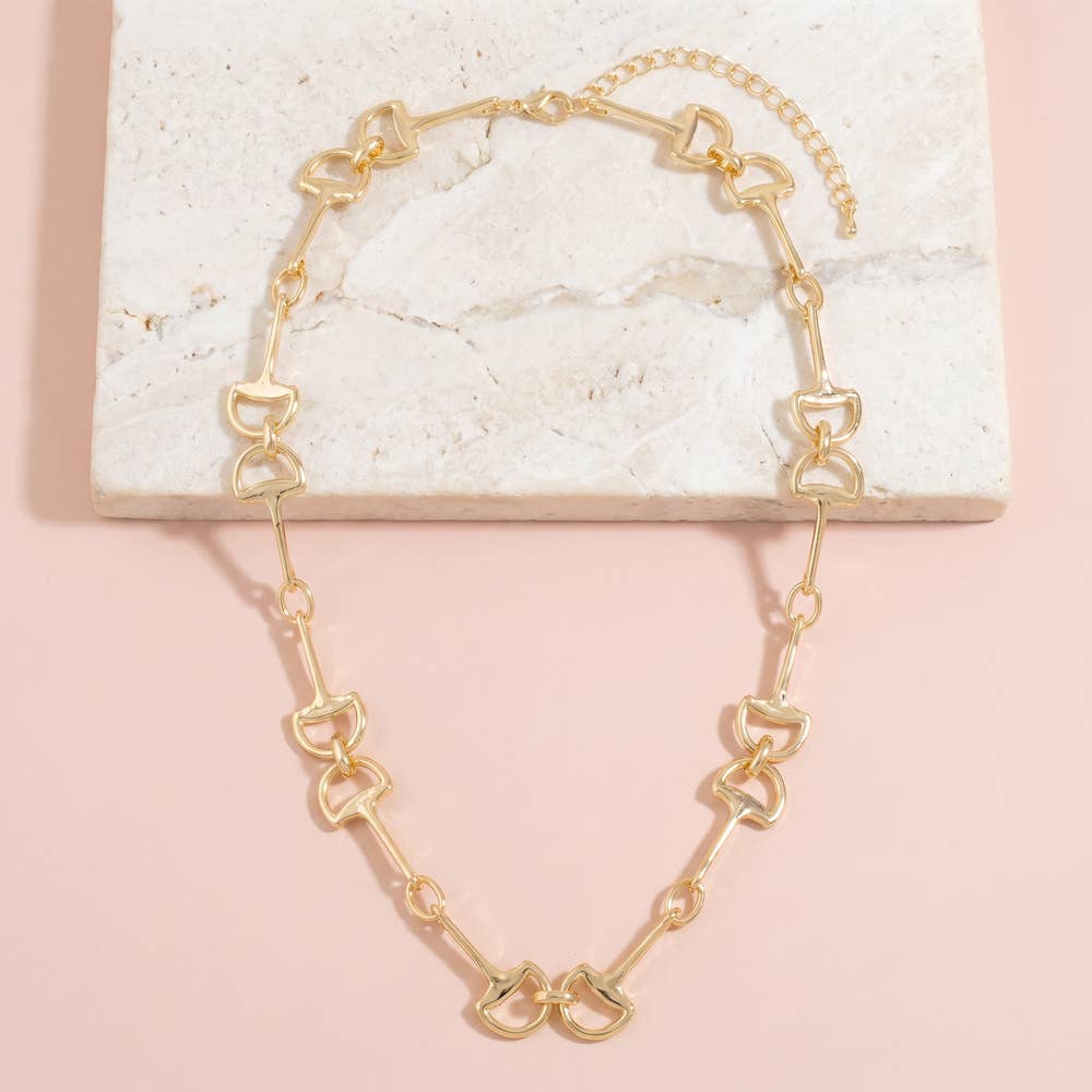 Horsebit Link Chain Necklace