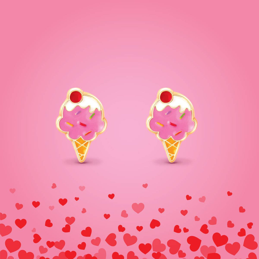 Ice Cream Dream | Cutie Stud Earrings | Hypoallergenic
