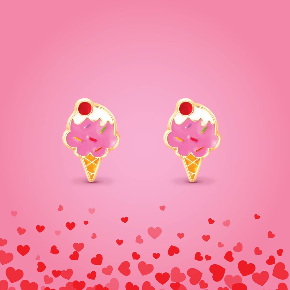 Ice Cream Dream | Cutie Stud Earrings | Hypoallergenic