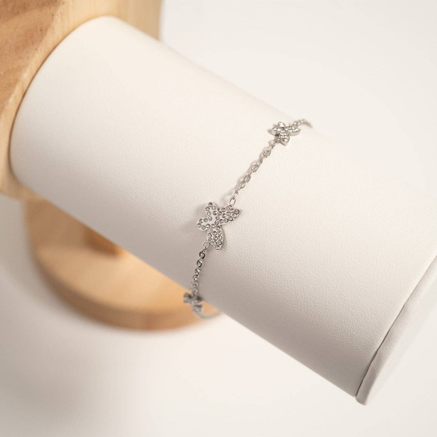 18K Gold PVD Stainless Steel Butterfly Bracelet