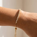 Milgrain Bezel Cz Tennis Bolo Bracelet