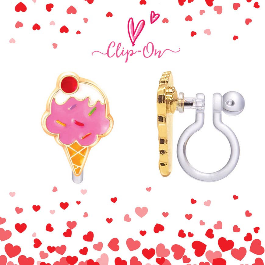 CLIP ON Cutie Earrings | Ice Cream Dream