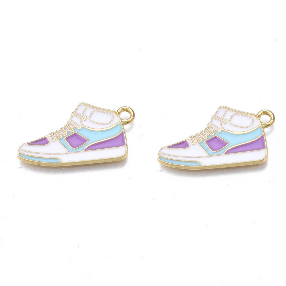 Gold Alloy Sneaker Charm