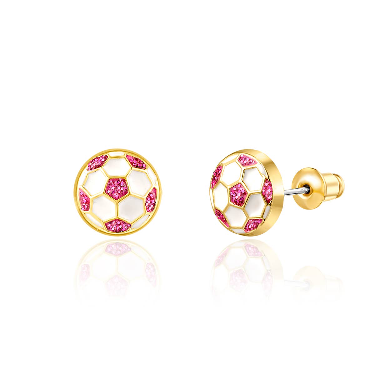 Soccer Ball | Cutie Stud Earrings for Kids