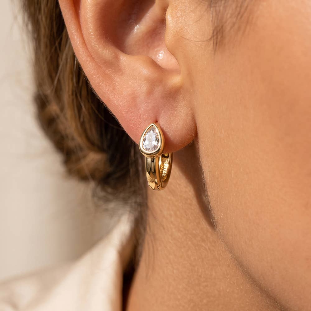 Gold Dipped Mini Huggie Hoop Earring Duo