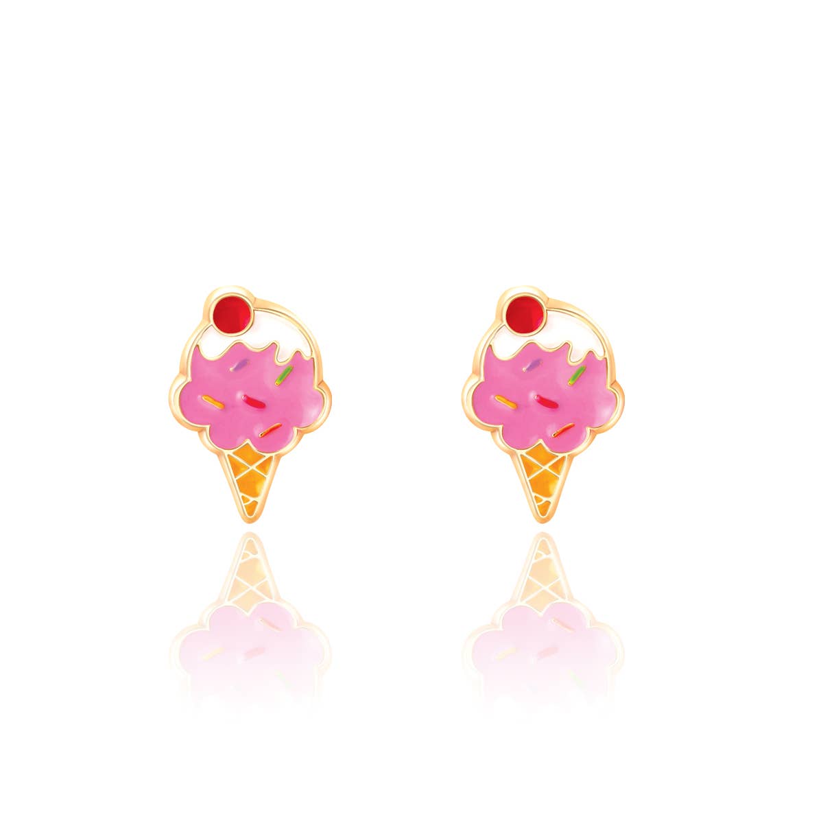 Ice Cream Dream | Cutie Stud Earrings | Hypoallergenic