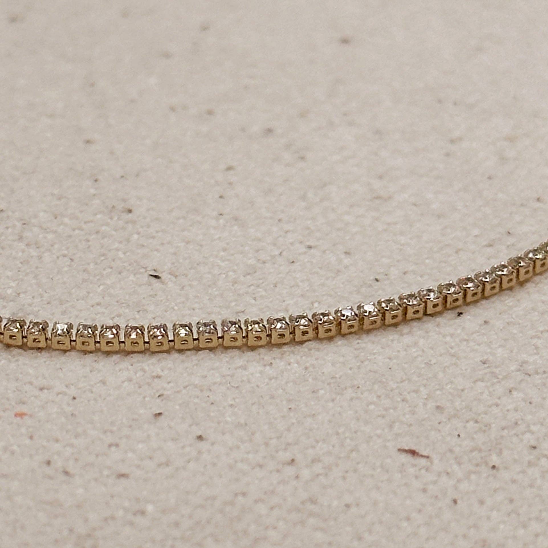 18k Gold Filled 1.2mm CZ Tennis Bracelet