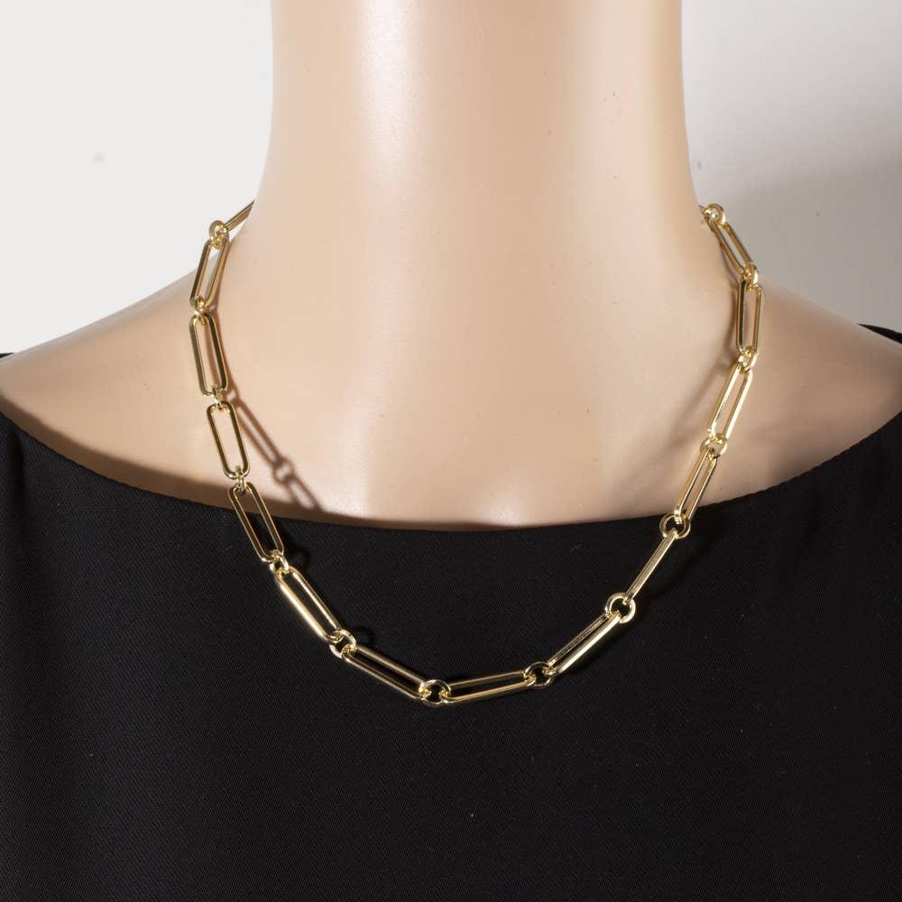 Chunky Paperclip Link Chain Necklace