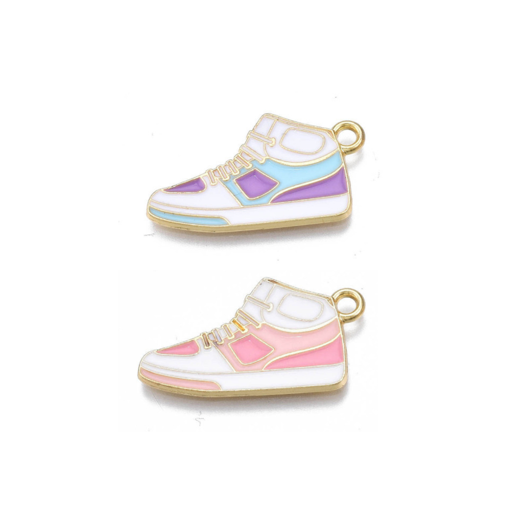 Gold Alloy Sneaker Charm