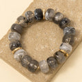 Multi Color Resin Beads Stretch Bracelet
