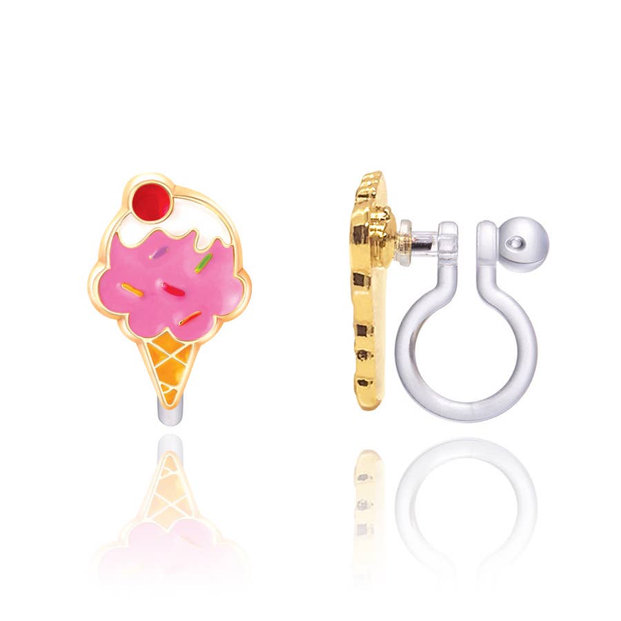 CLIP ON Cutie Earrings | Ice Cream Dream