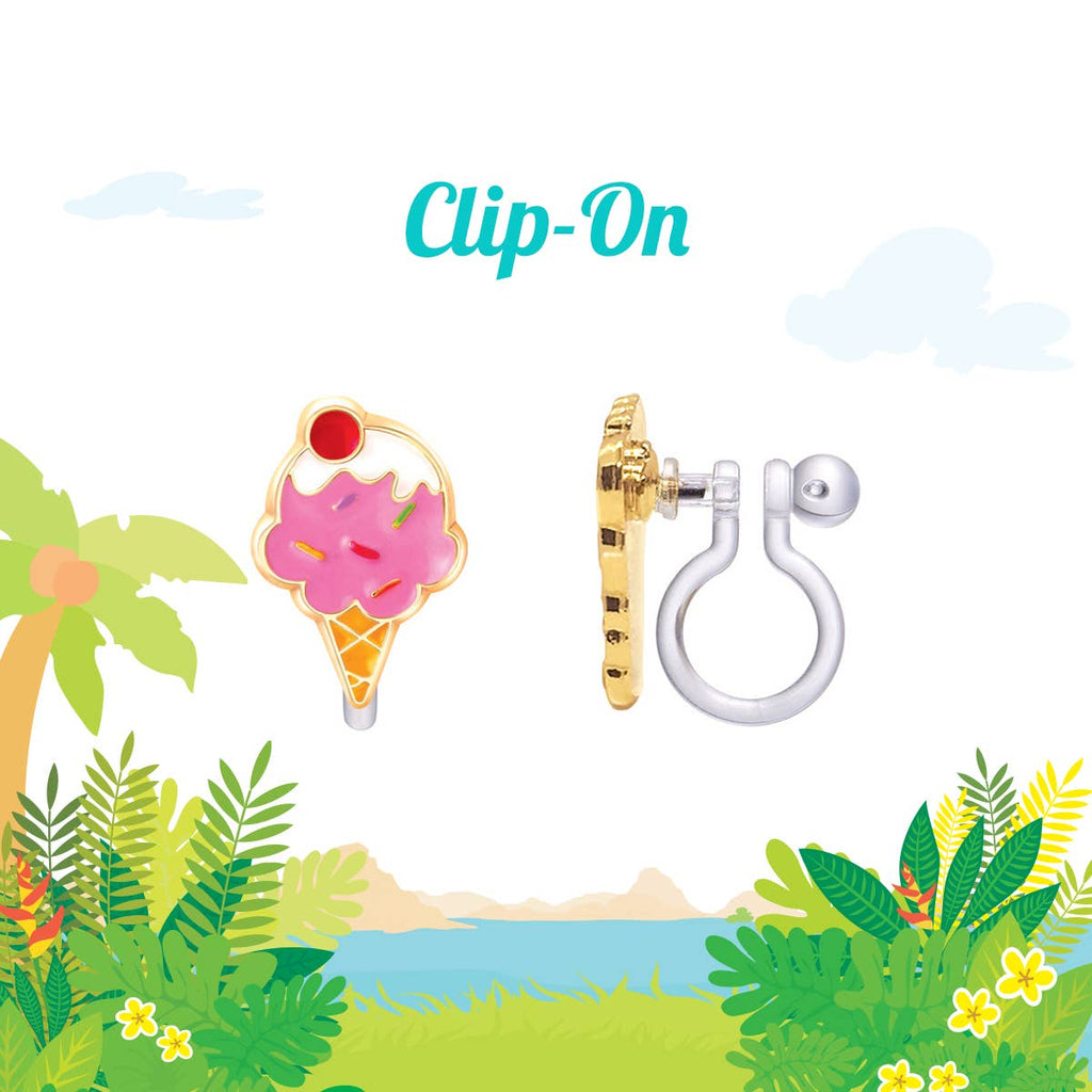 CLIP ON Cutie Earrings | Ice Cream Dream