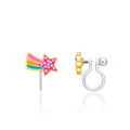 Clip On Earrings | Crystal Shooting Star