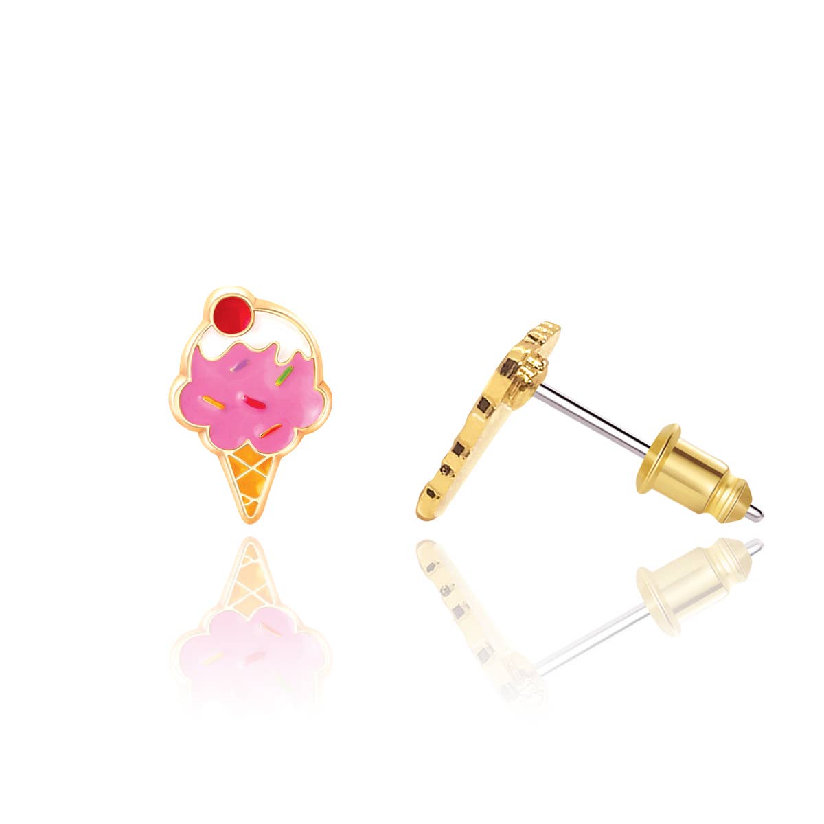 Ice Cream Dream | Cutie Stud Earrings | Hypoallergenic