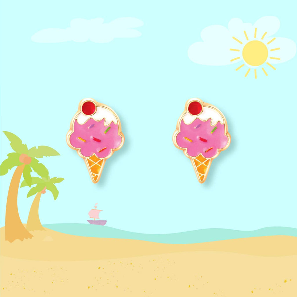 Ice Cream Dream | Cutie Stud Earrings | Hypoallergenic