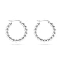 18K Gold PVD Stainless Steel Circle Ball Hoop Earrings