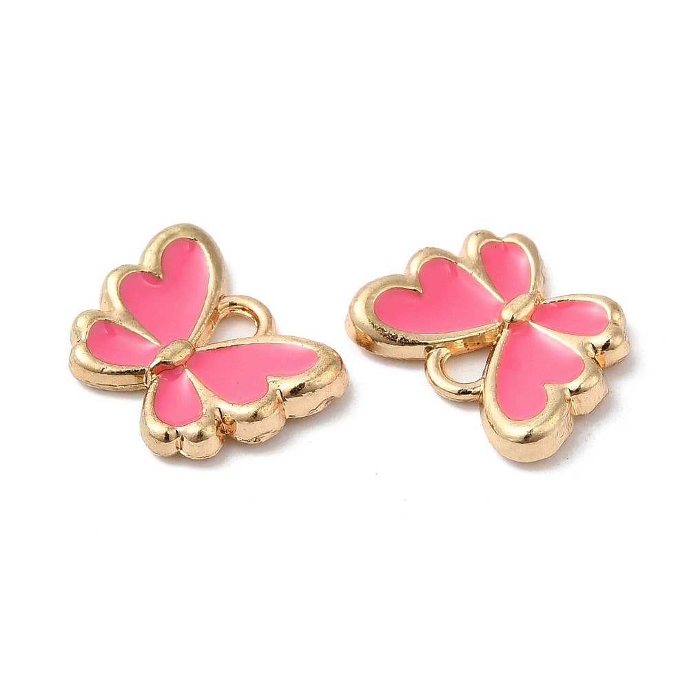 Gold Alloy Assorted Butterfly Charm