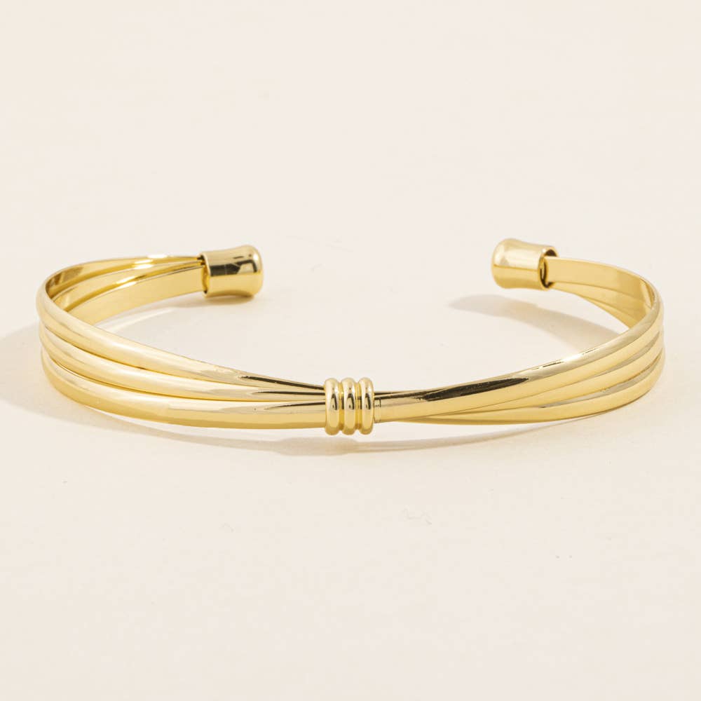 Knotted Multi Strand Wire Cuff Bracelet