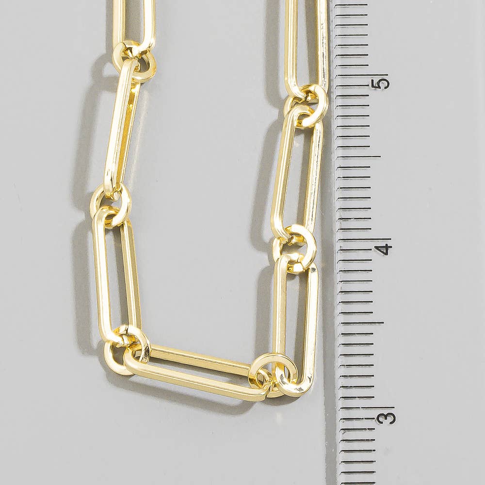 Chunky Paperclip Link Chain Necklace