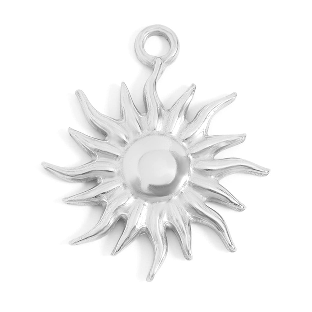 18K Gold Stainless Steel Mystic Sun Charm