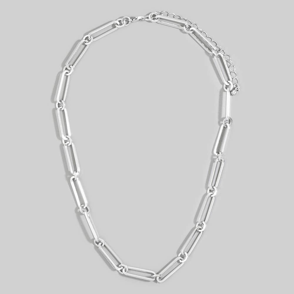 Chunky Paperclip Link Chain Necklace