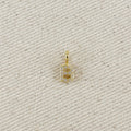 18k Gold filled Micro CZ Initial Letter Charm