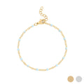 18K Gold PVD Stainless Steel Turquoise Confetti Bracelet