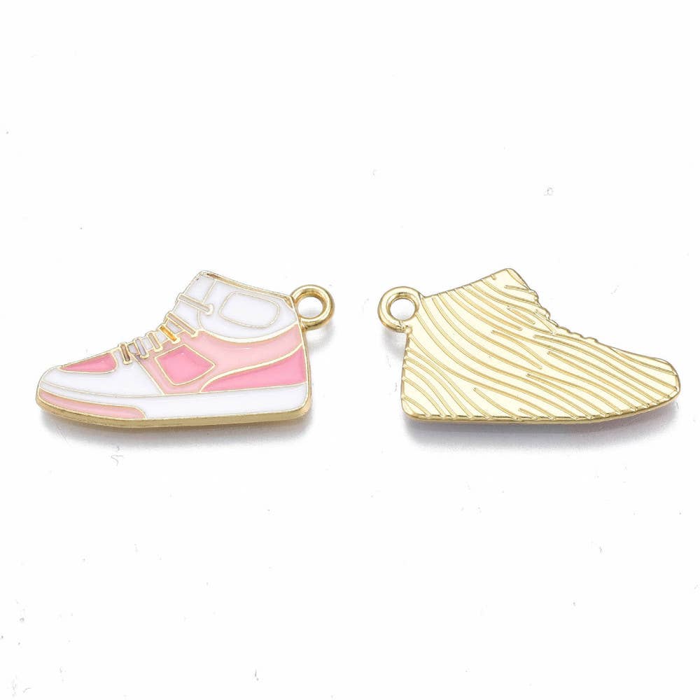 Gold Alloy Sneaker Charm