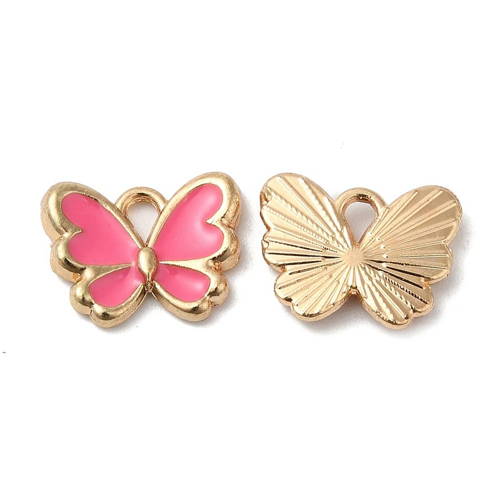 Gold Alloy Assorted Butterfly Charm