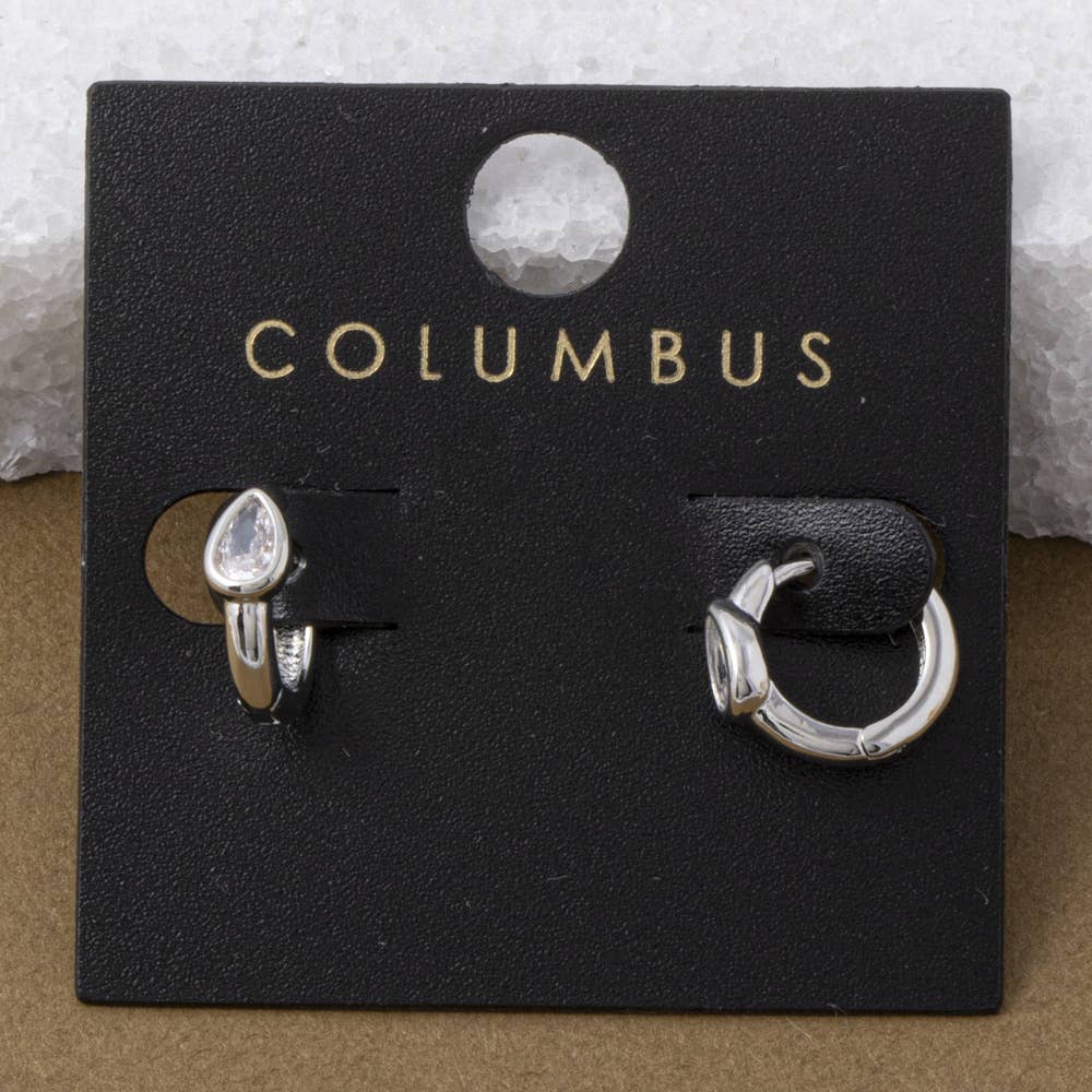 Gold Dipped Mini Huggie Hoop Earring Duo