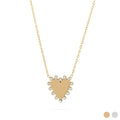 18K Gold PVD Stainless Steel Heart Pendant Necklace