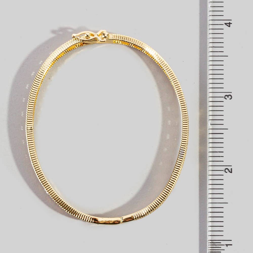 Cz Clover Bangle Bracelet