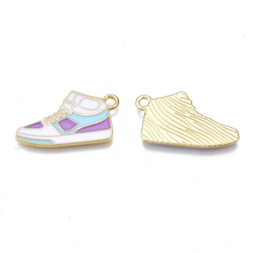 Gold Alloy Sneaker Charm